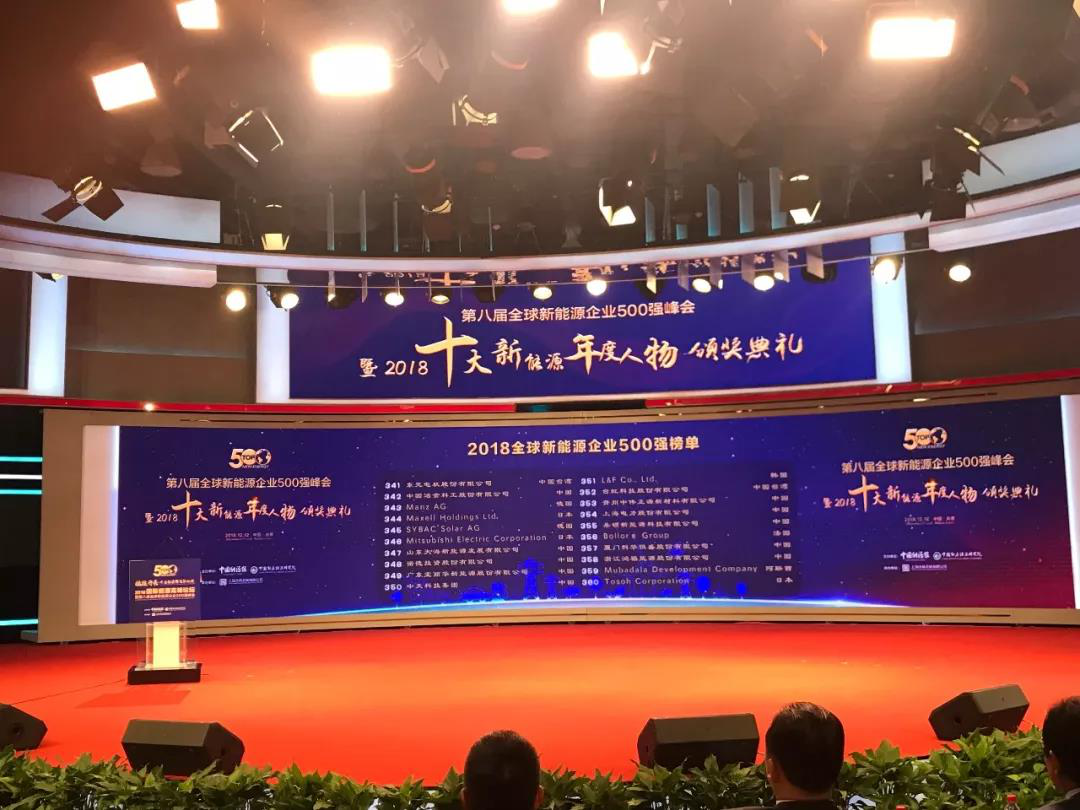 四度蟬聯！科華數據入選2018全球新(xīn)能(néng)源企業500強